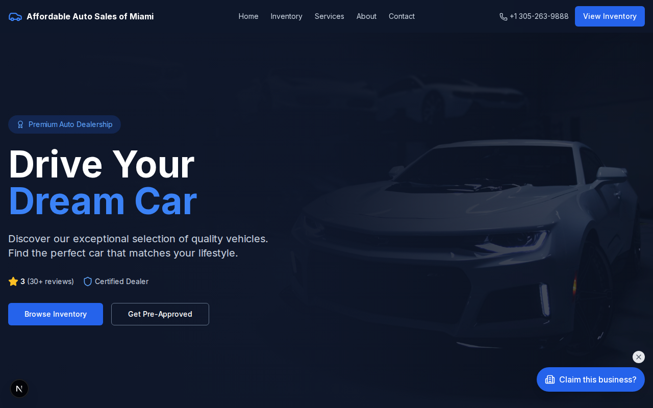 City Auto Dealer website design