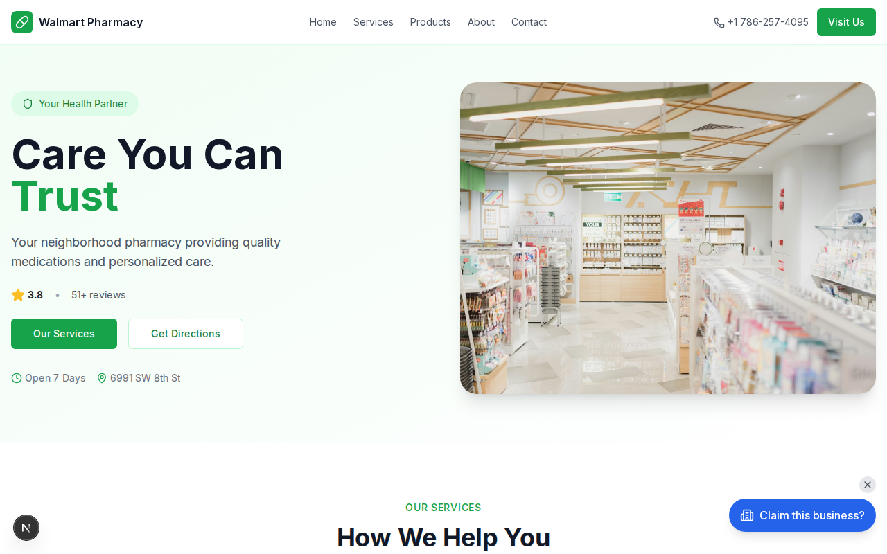 HealthPlus Pharmacy website design