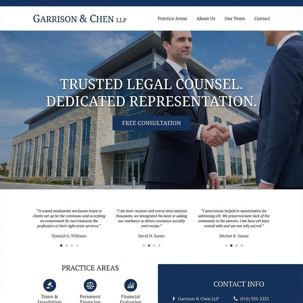 Garrison & Chen LLP website design